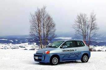 可在零下20℃正常启动的新一代燃料电池系统Honda FC STACK-在北海道进行低温测试的FCX