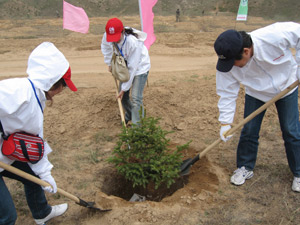 Honda在华企业联合启动植树造林工程-活动现场